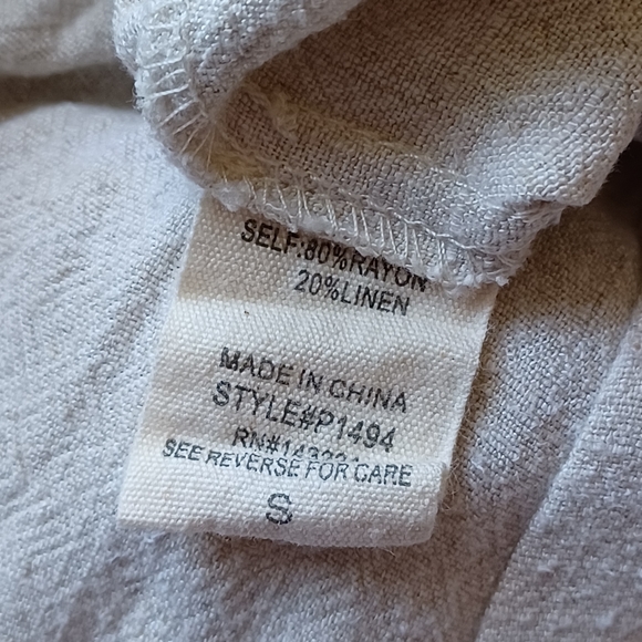 MOD On Trend Women's Linen Blend Ruffle Trim Tie Front Wrap Silhouette Skort - Picture 5 of 9